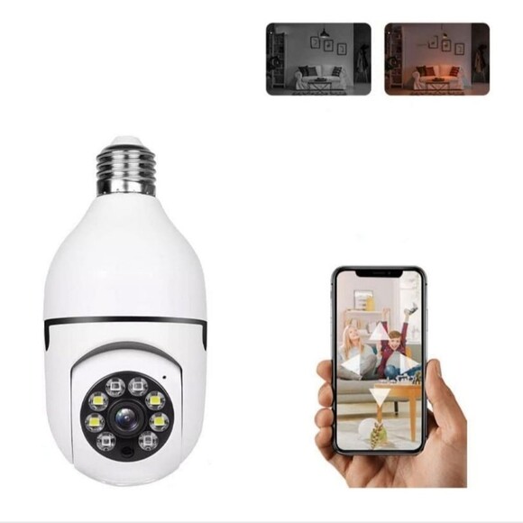 Wi-fi Light Bulb Security Camera - Picture 1 of 6